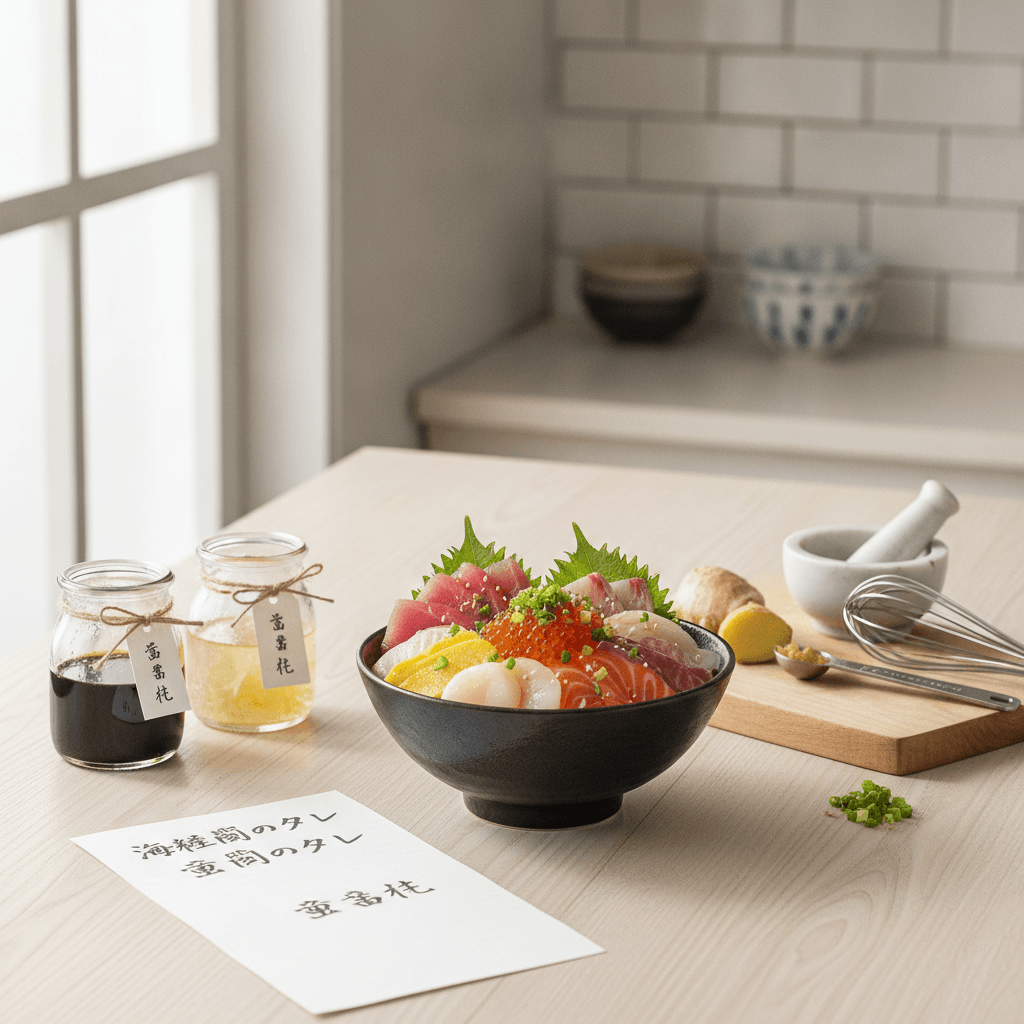 失敗しない!海鮮丼のタレ「黄金比」簡単レシピ徹底解説