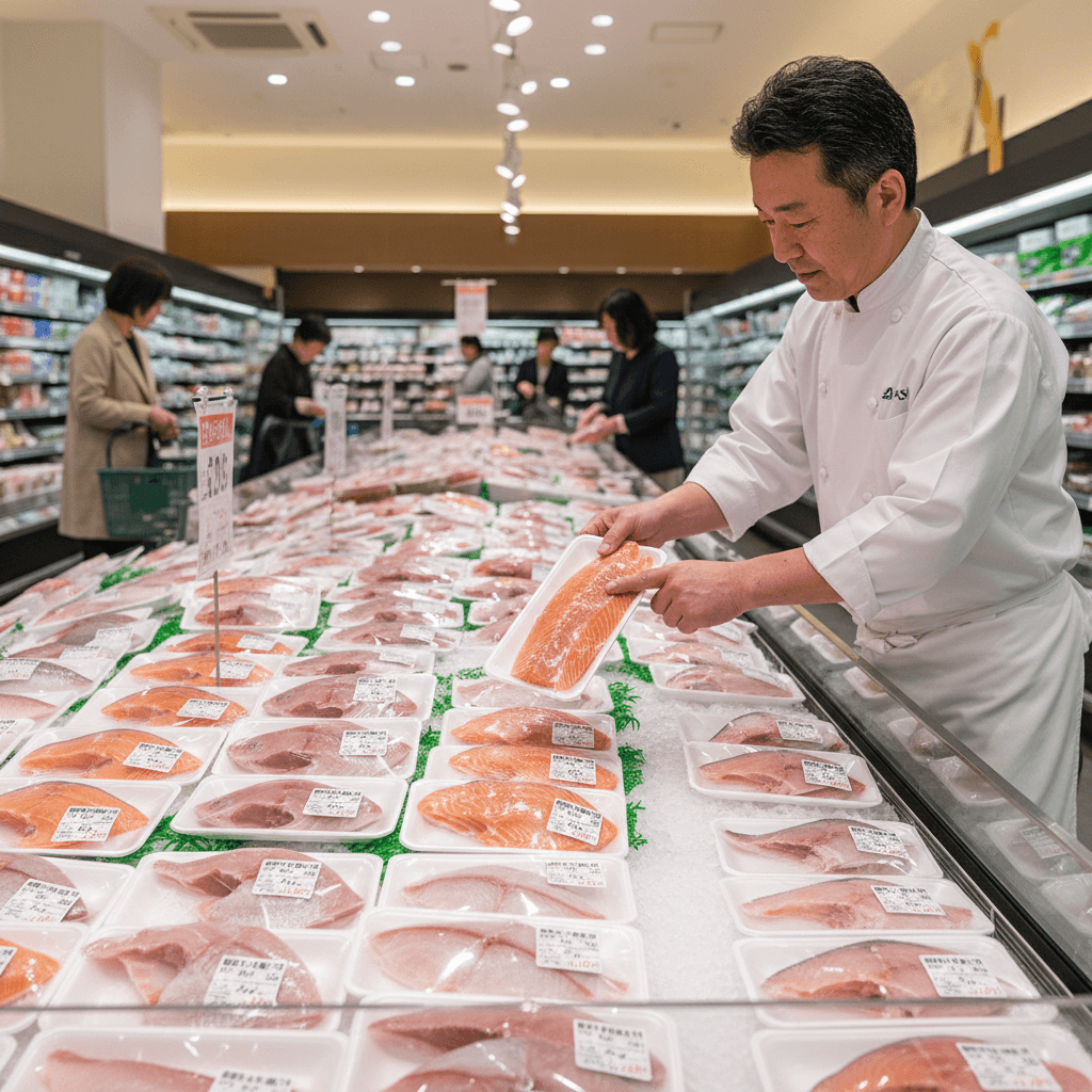 スーパーで並ぶ切り身魚の選び方:調理しやすく新鮮な一品を見抜くプロの秘訣