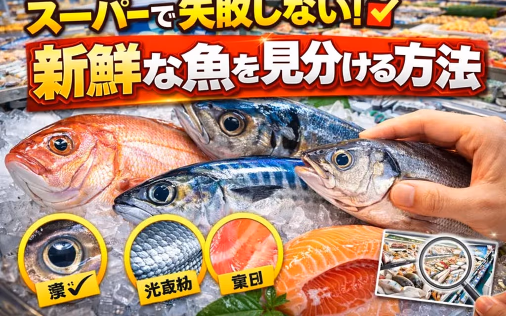 スーパーで失敗しない！新鮮な魚を見分ける方法