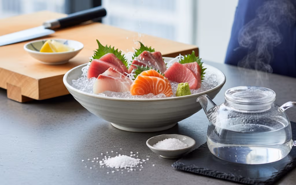 スーパーの魚 刺身の臭みを塩とお湯で簡単除去！プロが教える秘訣